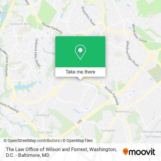 Mapa de The Law Office of Wilson and Forrest