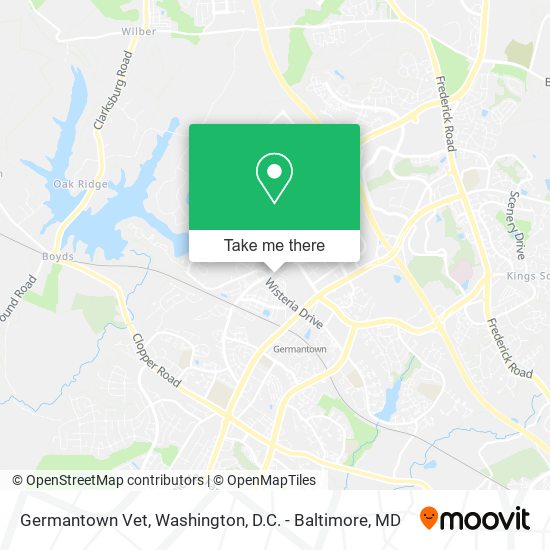 Mapa de Germantown Vet