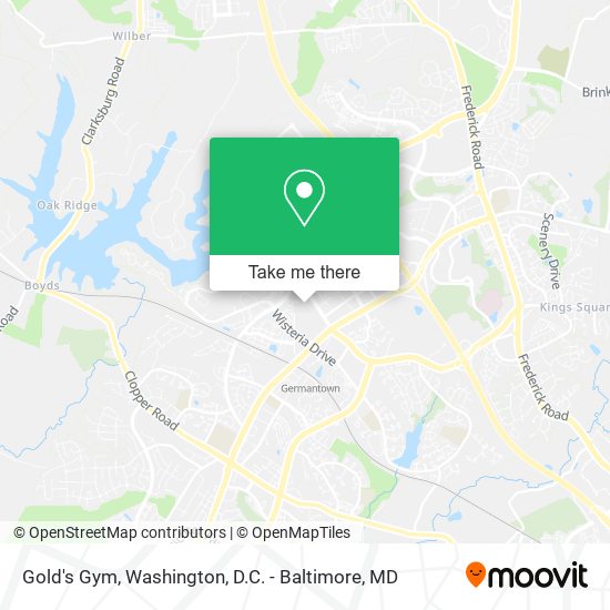 Gold's Gym map