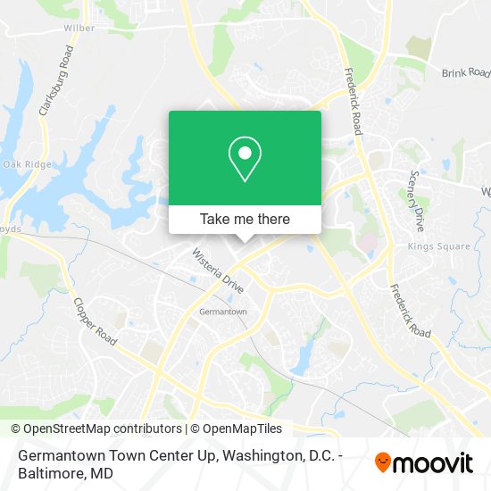 Germantown Town Center Up map