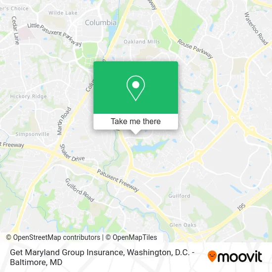 Get Maryland Group Insurance map