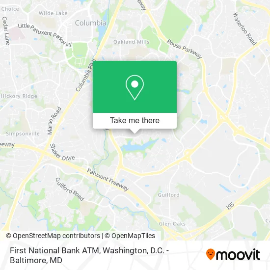 Mapa de First National Bank ATM