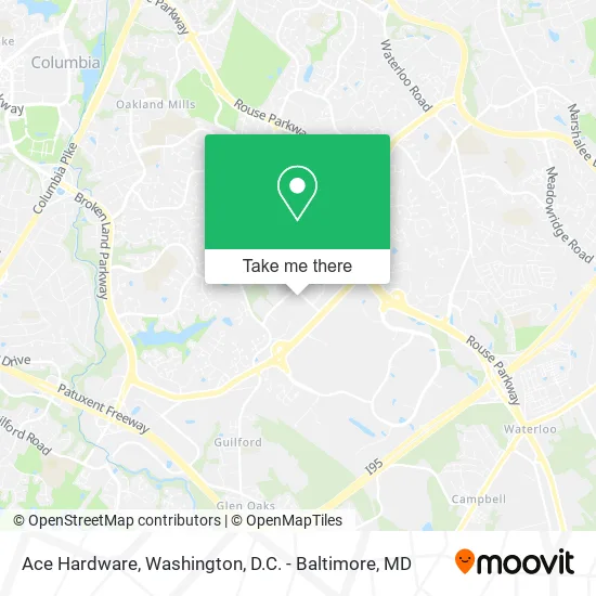 Mapa de Ace Hardware