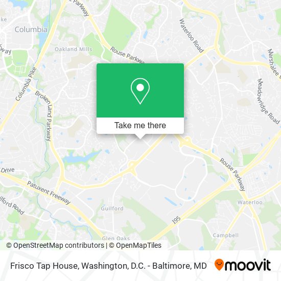 Mapa de Frisco Tap House