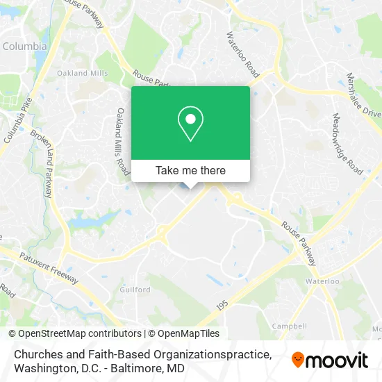 Mapa de Churches and Faith-Based Organizationspractice