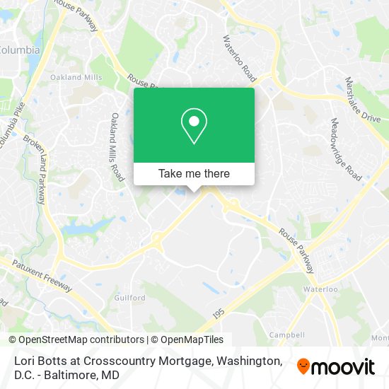 Mapa de Lori Botts at Crosscountry Mortgage