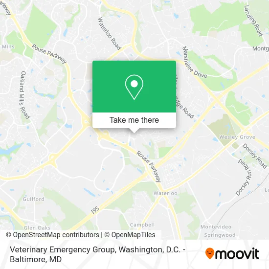 Veterinary Emergency Group map