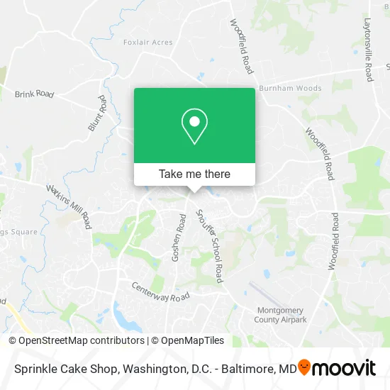 Mapa de Sprinkle Cake Shop