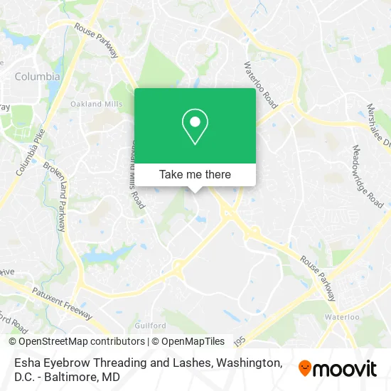 Mapa de Esha Eyebrow Threading and Lashes