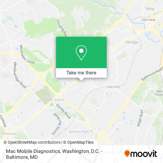 Mapa de Mac Mobile Diagnostics