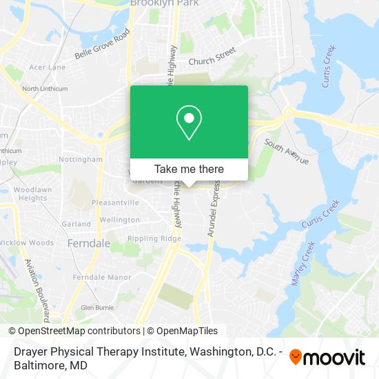 Mapa de Drayer Physical Therapy Institute