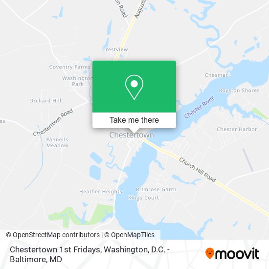 Chestertown 1st Fridays map