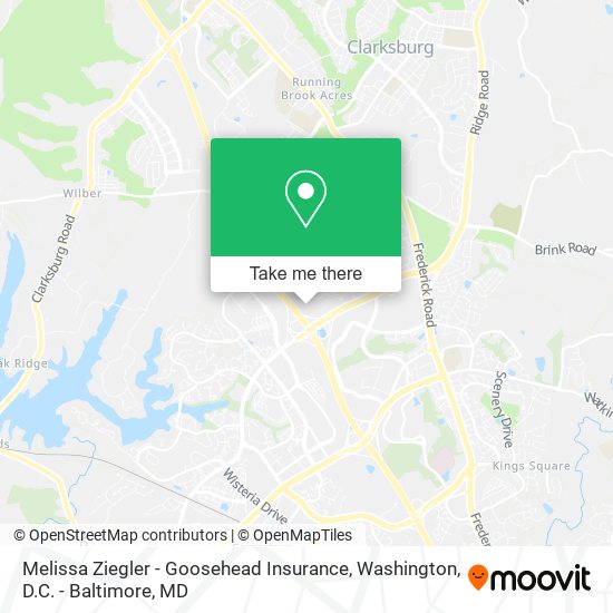 Melissa Ziegler - Goosehead Insurance map
