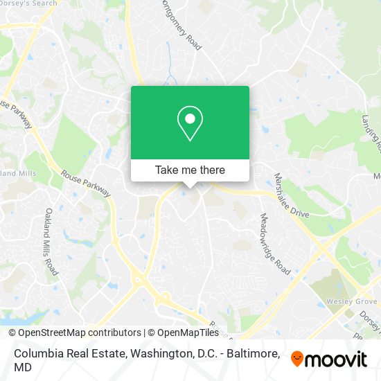 Mapa de Columbia Real Estate