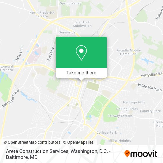 Arete Construction Services map