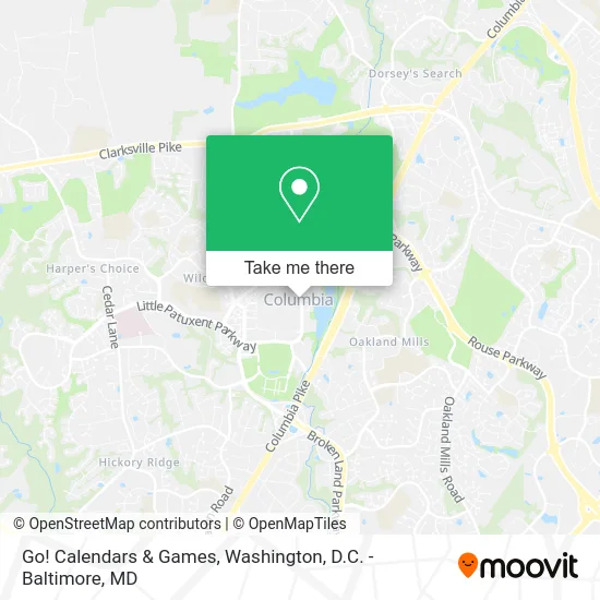 Go! Calendars & Games map