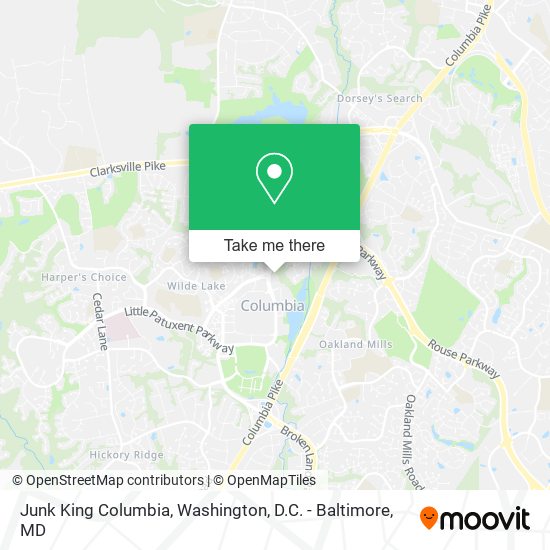 Mapa de Junk King Columbia