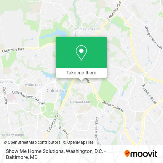 Show Me Home Solutions map