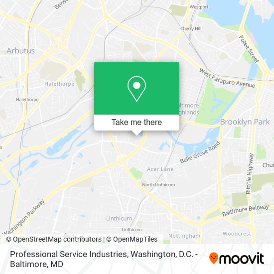 Professional Service Industries map