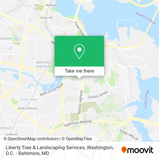 Liberty Tree & Landscaping Services map