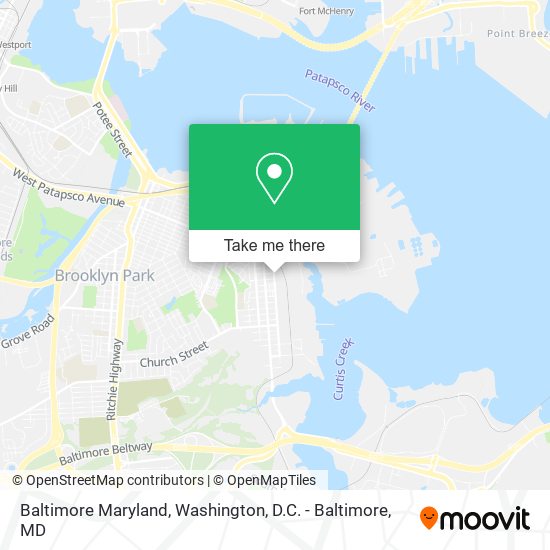 Baltimore Maryland map