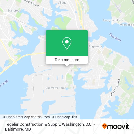 Tegeler Construction & Supply map