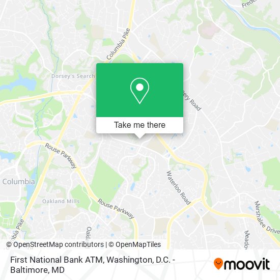 First National Bank ATM map