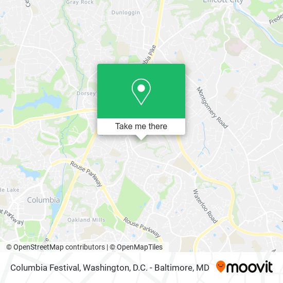 Columbia Festival map