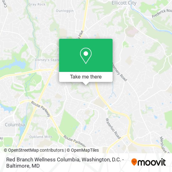 Red Branch Wellness Columbia map