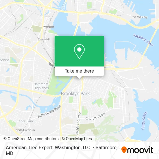 American Tree Expert map