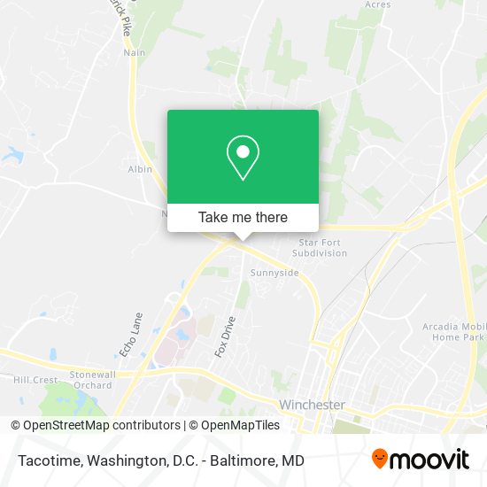 Tacotime map