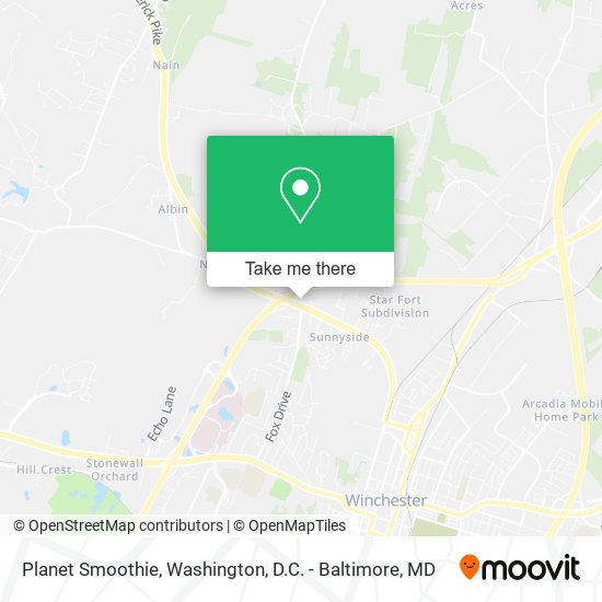 Planet Smoothie map