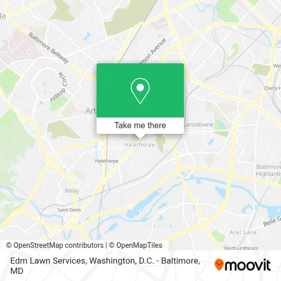 Edm Lawn Services map