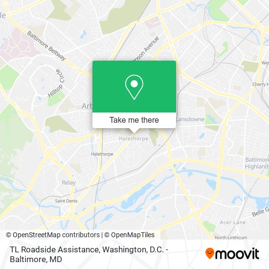 TL Roadside Assistance map