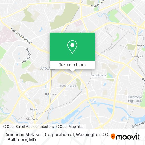 American Metaseal Corporation of map