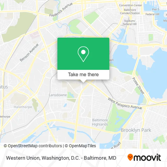 Western Union map