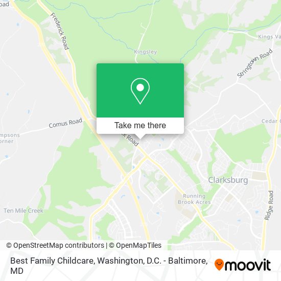 Best Family Childcare map