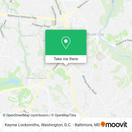 Keyme Locksmiths map