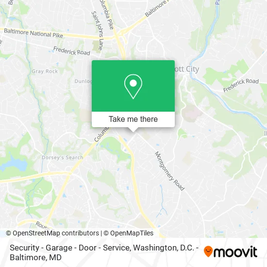Security - Garage - Door - Service map