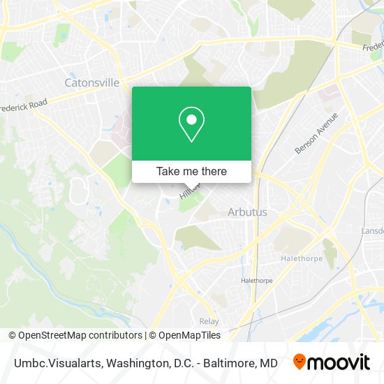 Umbc.Visualarts map