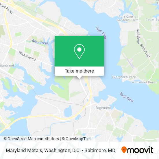 Maryland Metals map