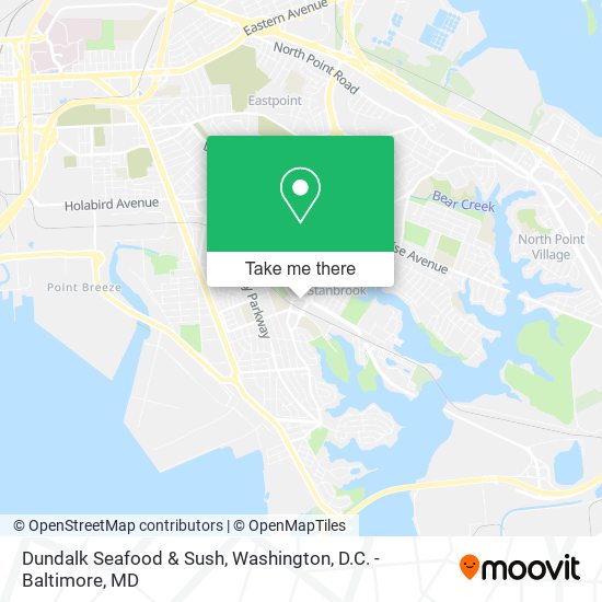 Dundalk Seafood & Sush map