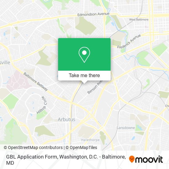 GBL Application Form map