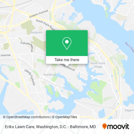 Eriks Lawn Care map