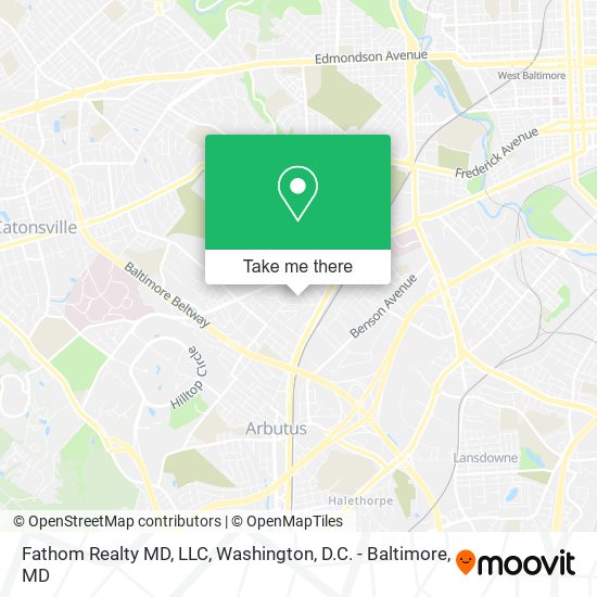 Mapa de Fathom Realty MD, LLC