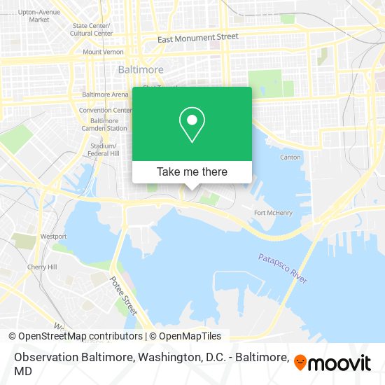 Mapa de Observation Baltimore