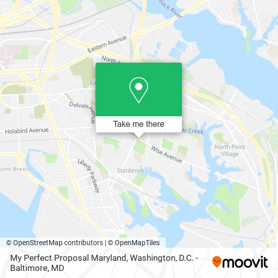 Mapa de My Perfect Proposal Maryland