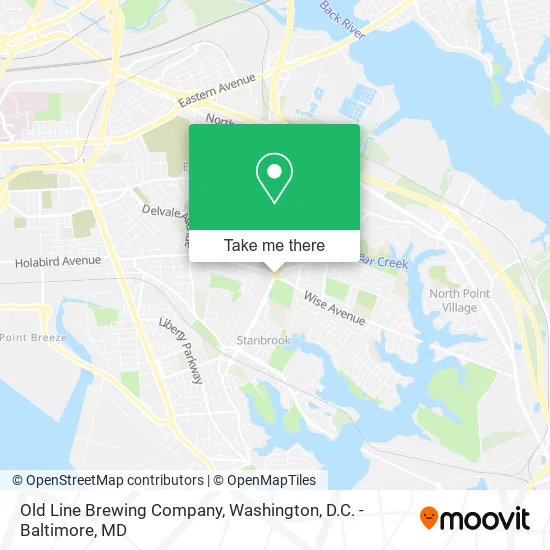 Mapa de Old Line Brewing Company