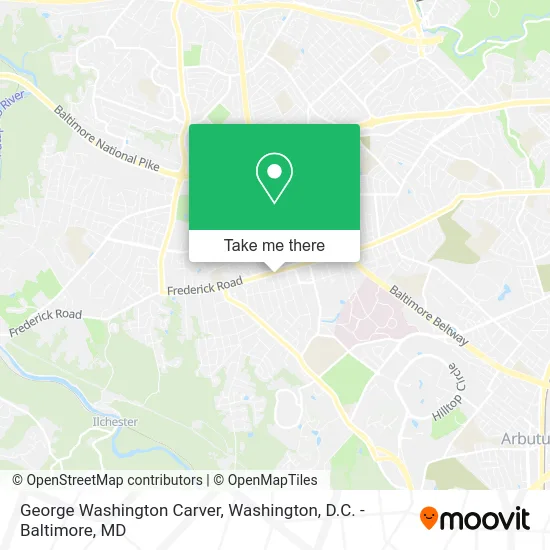 George Washington Carver map