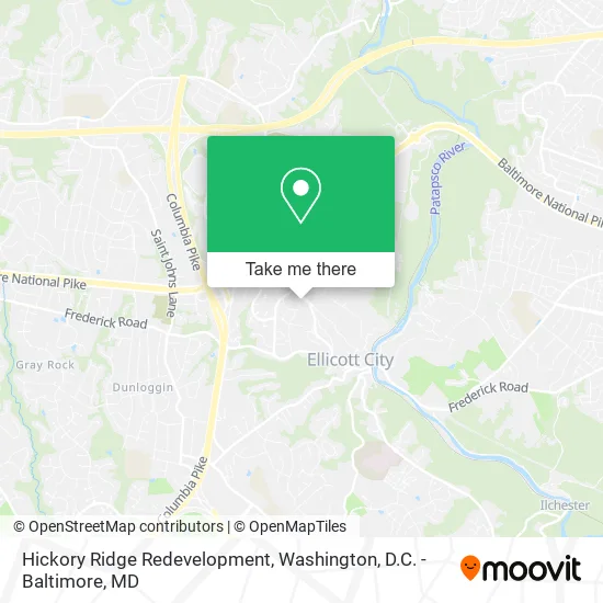 Hickory Ridge Redevelopment map